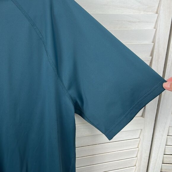 Prana Men's Teal Workout Sun Swim Shirt Large - Picture 4 of 11